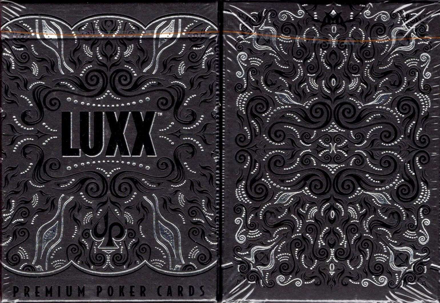 PlayingCardDecks.com-Luxx Shadow Silver v2 Playing Cards LPCC