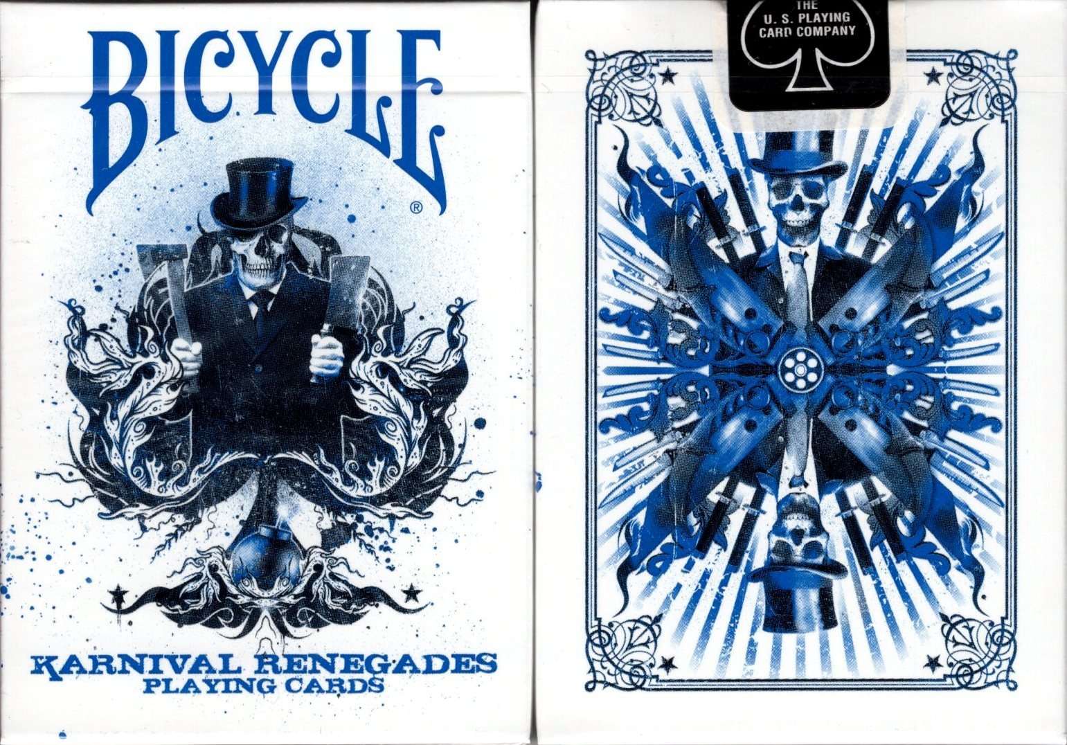 PlayingCardDecks.com-Karnival Renegades Blue Bicycle Playing Cards