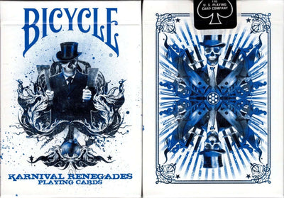 PlayingCardDecks.com-Karnival Renegades Blue Bicycle Playing Cards
