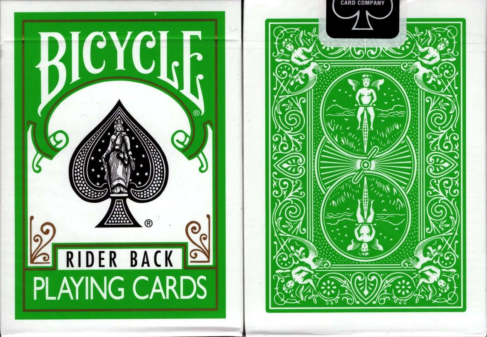 PlayingCardDecks.com-Green Rider Back Bicycle Playing Cards Deck