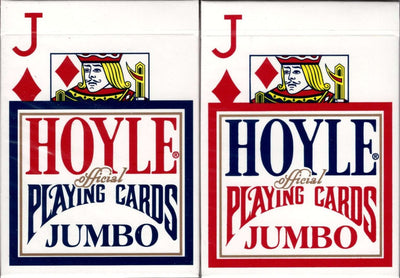 PlayingCardDecks.com-Hoyle Jumbo Index Red & Blue Deck Set Playing Cards