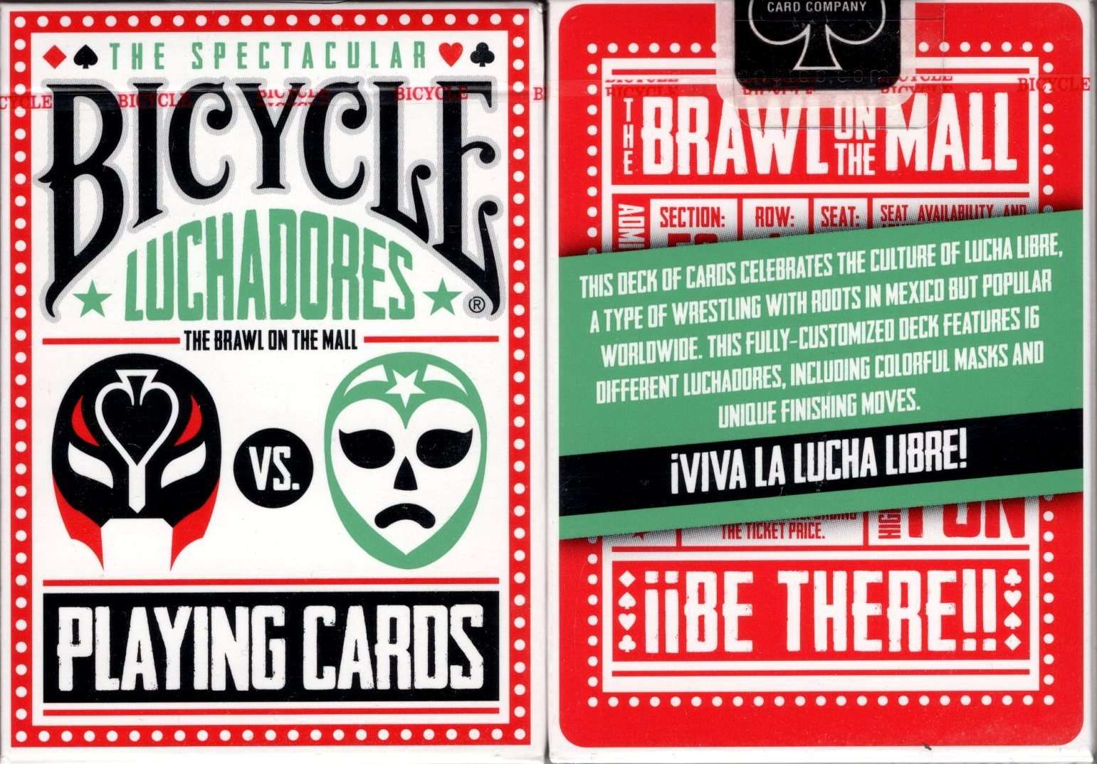 PlayingCardDecks.com-Luchadores Bicycle Playing Cards