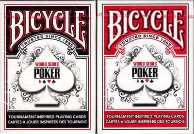 PlayingCardDecks.com-World Series of Poker Tournament 2 Deck Set Bicycle Playing Cards