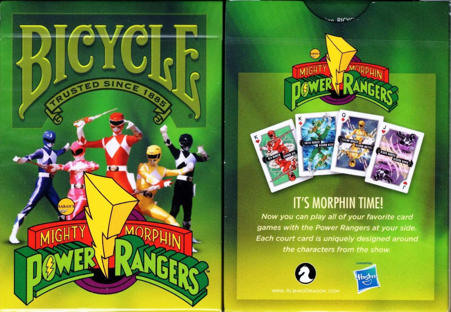 PlayingCardDecks.com-Power Rangers Bicycle Playing Cards