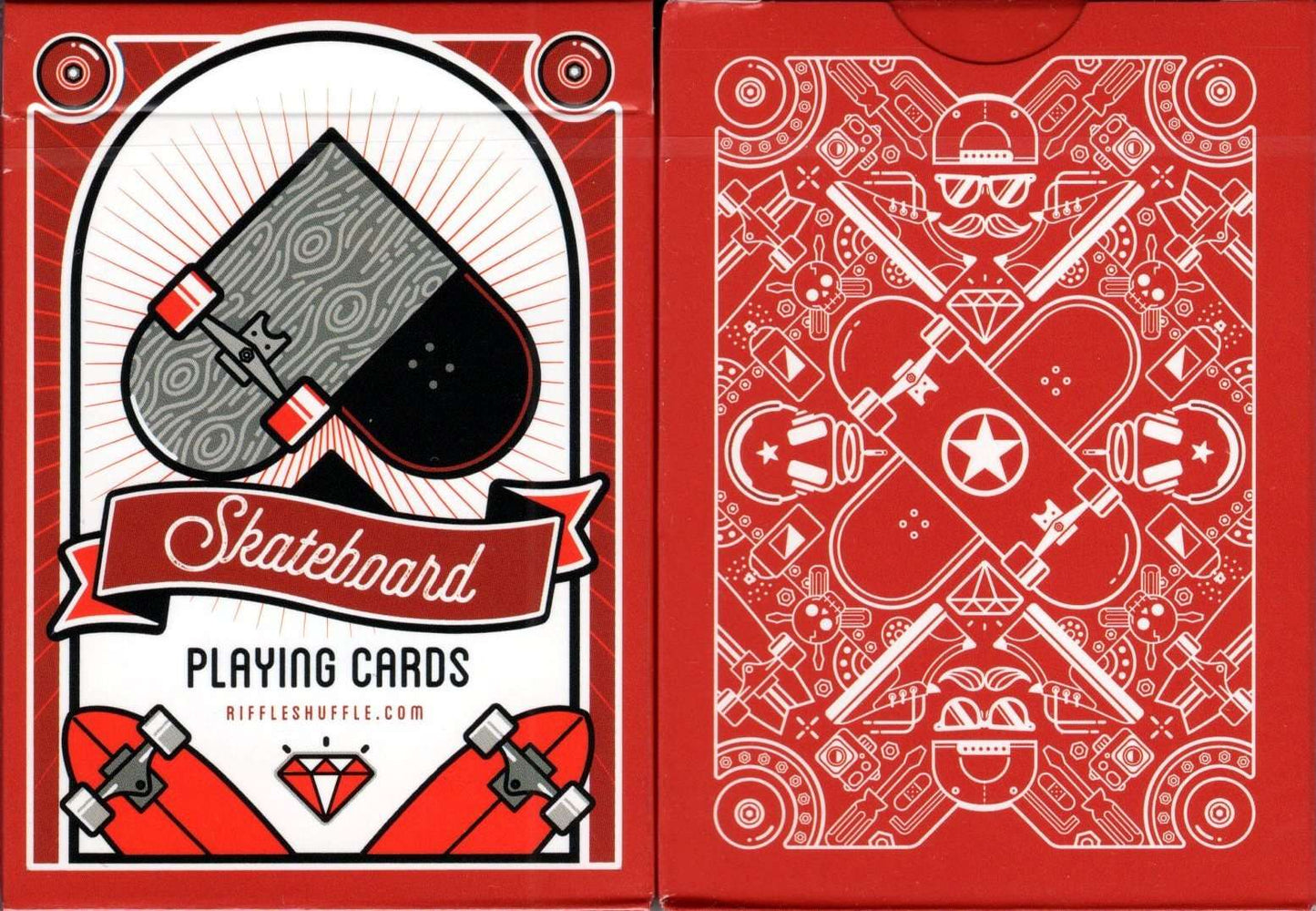 PlayingCardDecks.com-Skateboard v2 Marked Playing Cards USPCC