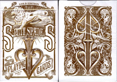 PlayingCardDecks.com-Gold Split Spades David Blaine Playing Cards USPCC