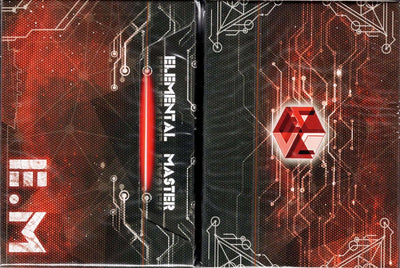 PlayingCardDecks.com-Elemental Master Red Playing Cards TWPCC