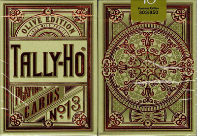 PlayingCardDecks.com-Olive Tally-Ho Limited Edition Playing Cards