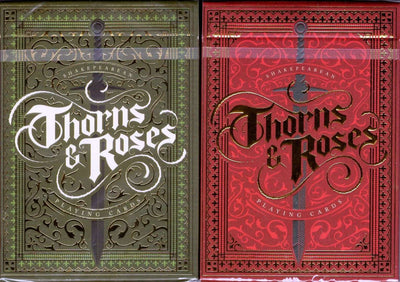 PlayingCardDecks.com-Thorn & Roses Playing Cards 2 Deck Set USPCC