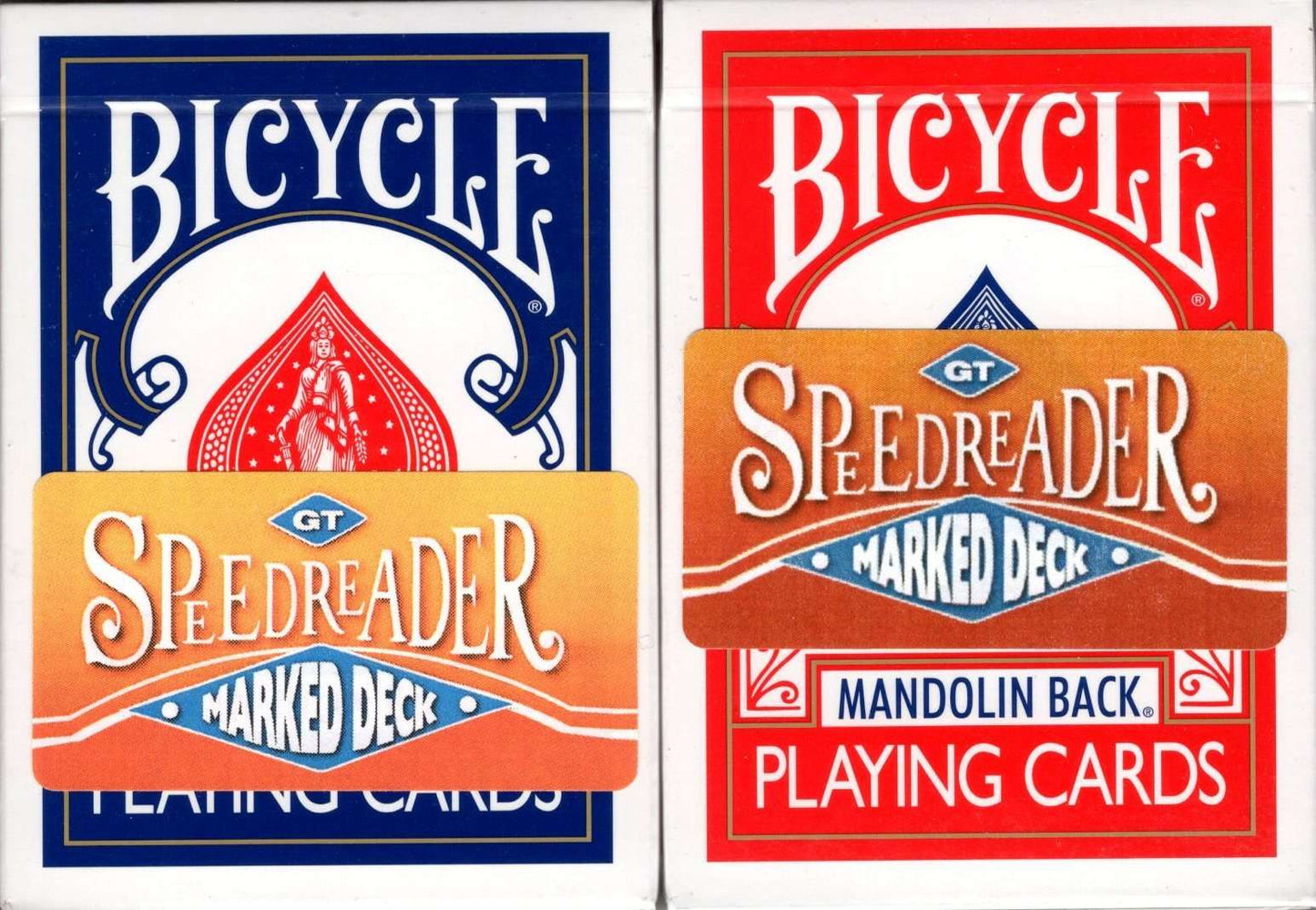 PlayingCardDecks.com-Speed Reader Marked Mandolin Bicycle Playing Cards