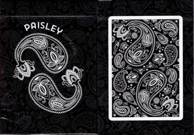 PlayingCardDecks.com-Paisley Black Marked Playing Cards USPCC