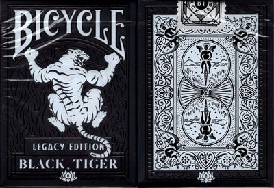 PlayingCardDecks.com-Black Tiger Legacy Playing Cards Poker Size Deck USPCC