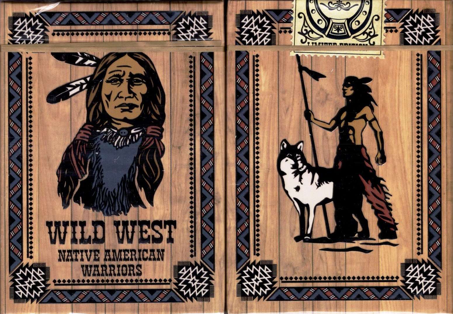 PlayingCardDecks.com-Wild West Playing Cards SPCC: Native American Warriors