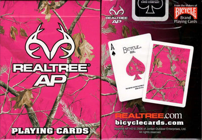 PlayingCardDecks.com-RealTree Pink Camo Playing Cards Deck USPCC