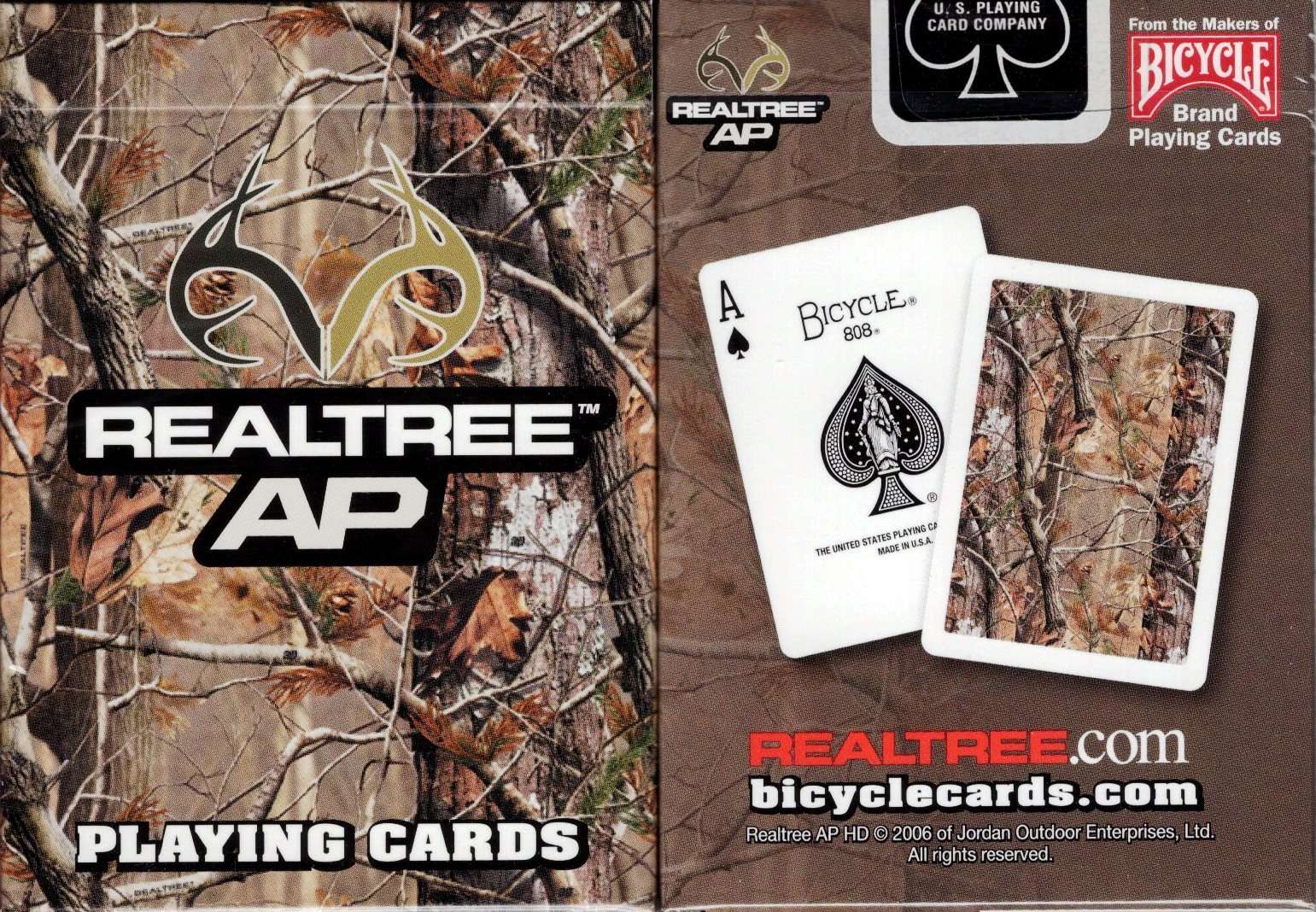 PlayingCardDecks.com-RealTree Camouflage Playing Cards Deck USPCC