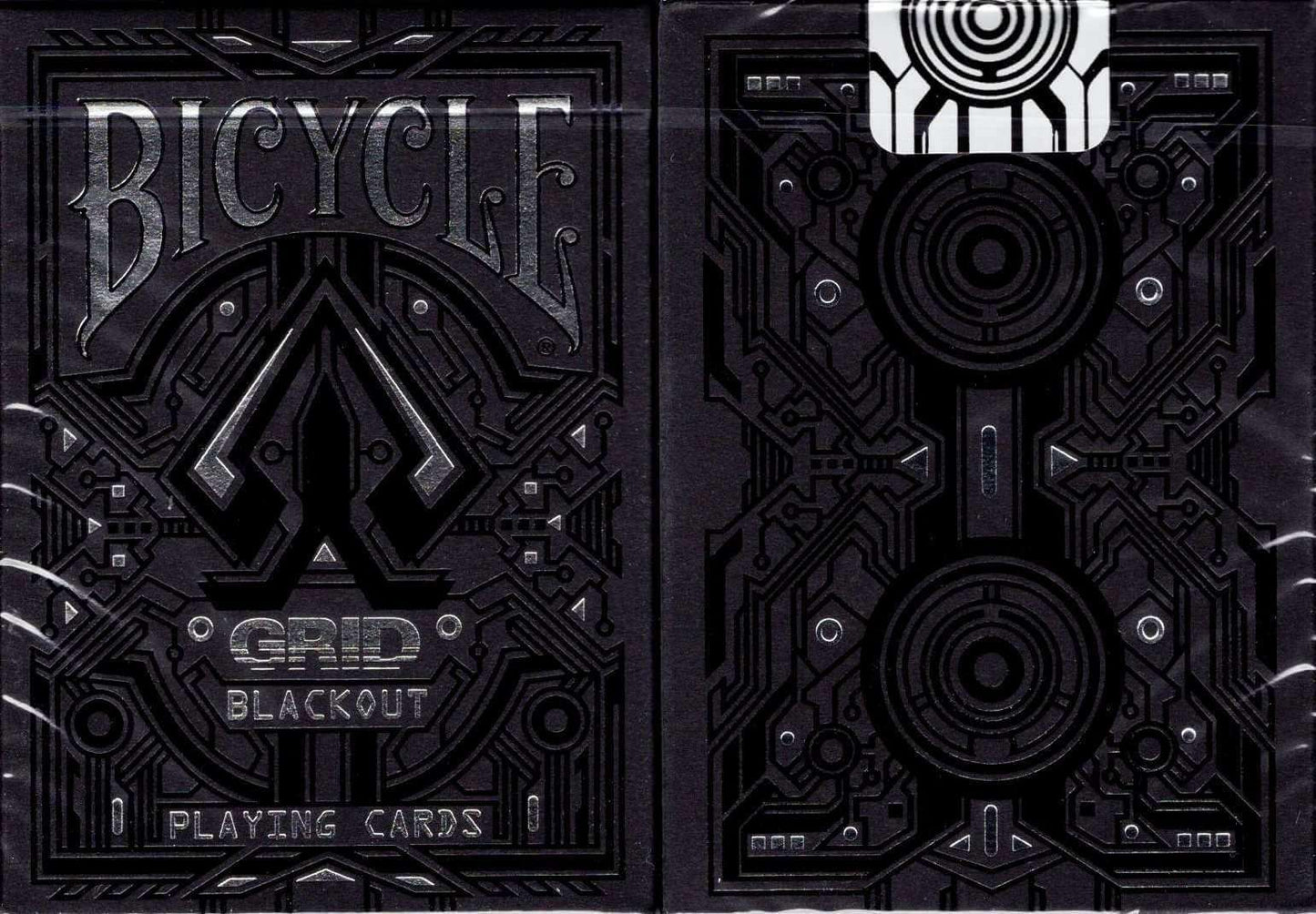 PlayingCardDecks.com-Grid Blackout UV Ink Bicycle Playing Cards