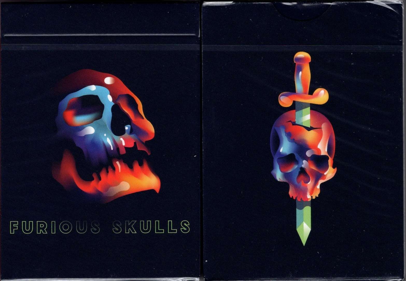 PlayingCardDecks.com-Furious Skulls Playing Cards USPCC