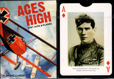 PlayingCardDecks.com-Aces High WWI Pilots & Planes Playing Cards Piatnik