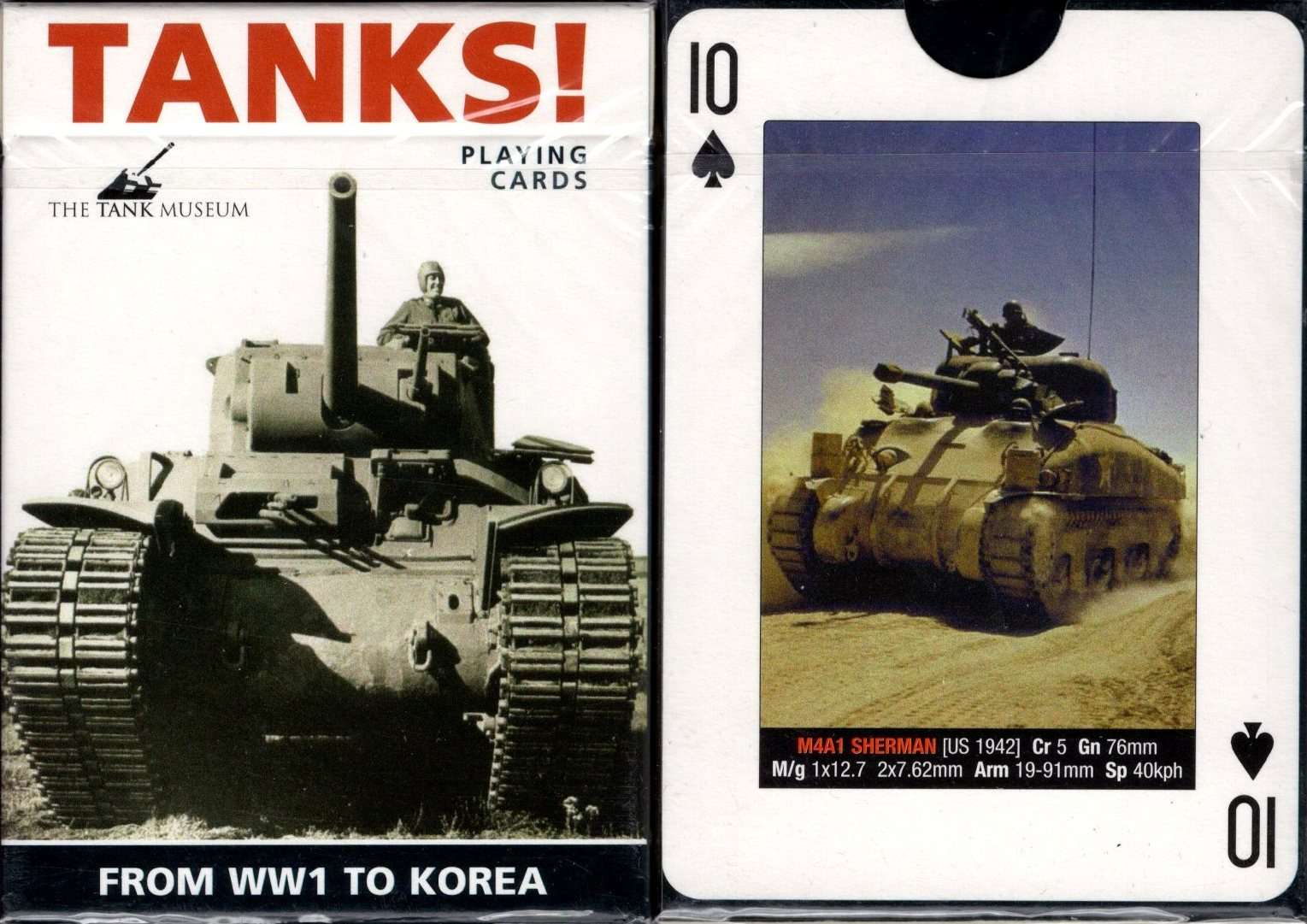PlayingCardDecks.com-Tanks! From WWI to Korea Playing Cards Piatnik