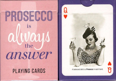 PlayingCardDecks.com-Prosecco is Always the Answer Playing Cards Piatnik