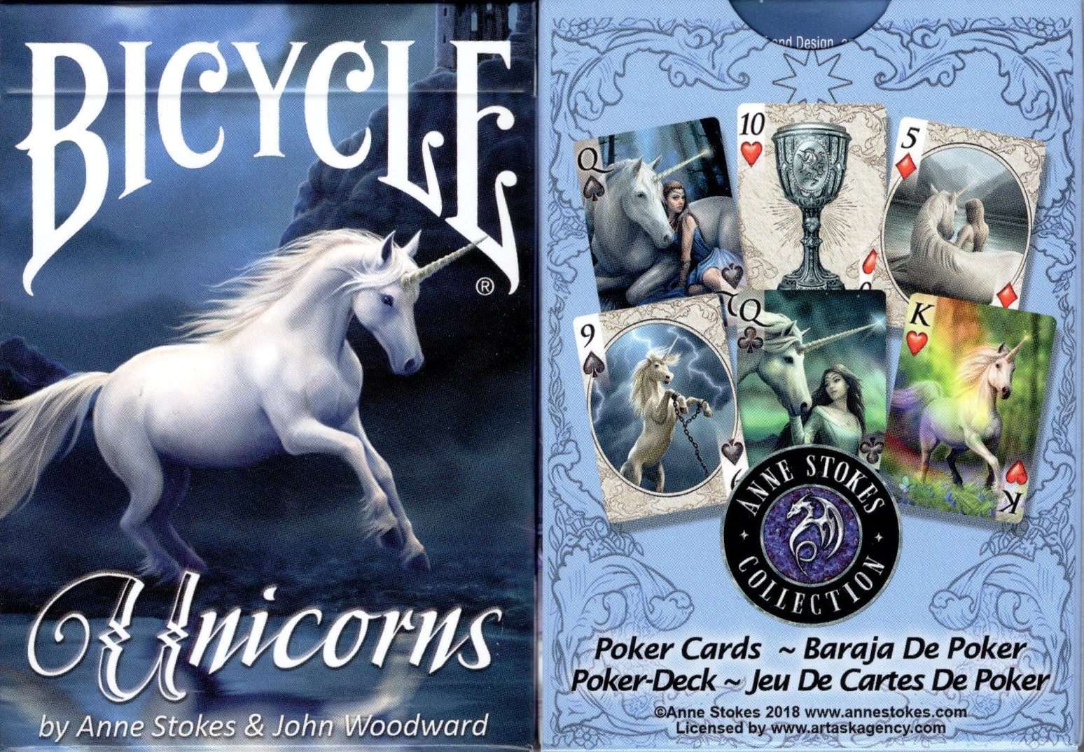 PlayingCardDecks.com-Unicorns Bicycle Playing Cards