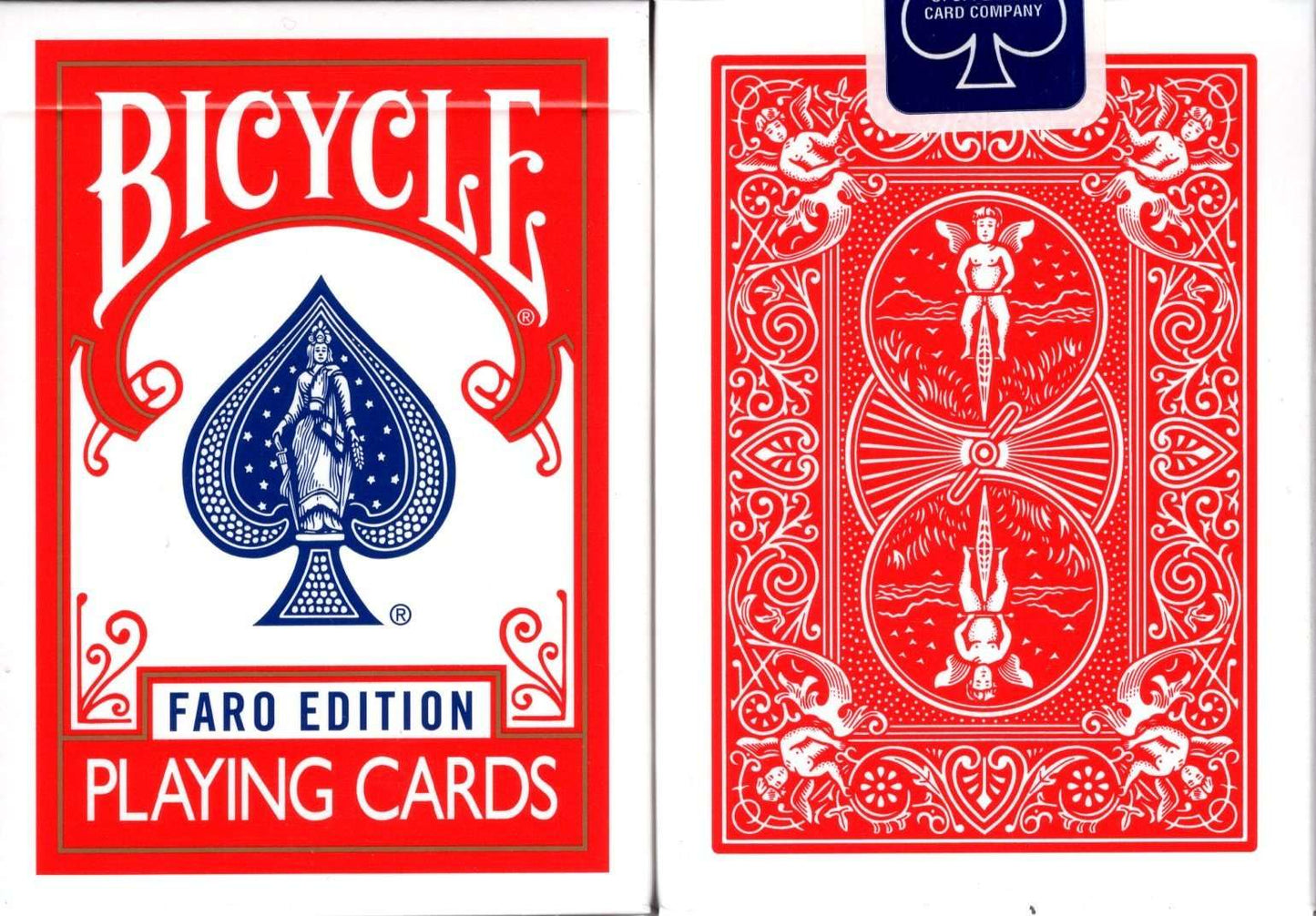 PlayingCardDecks.com-Faro Edition Bicycle Playing Cards: Red Deck