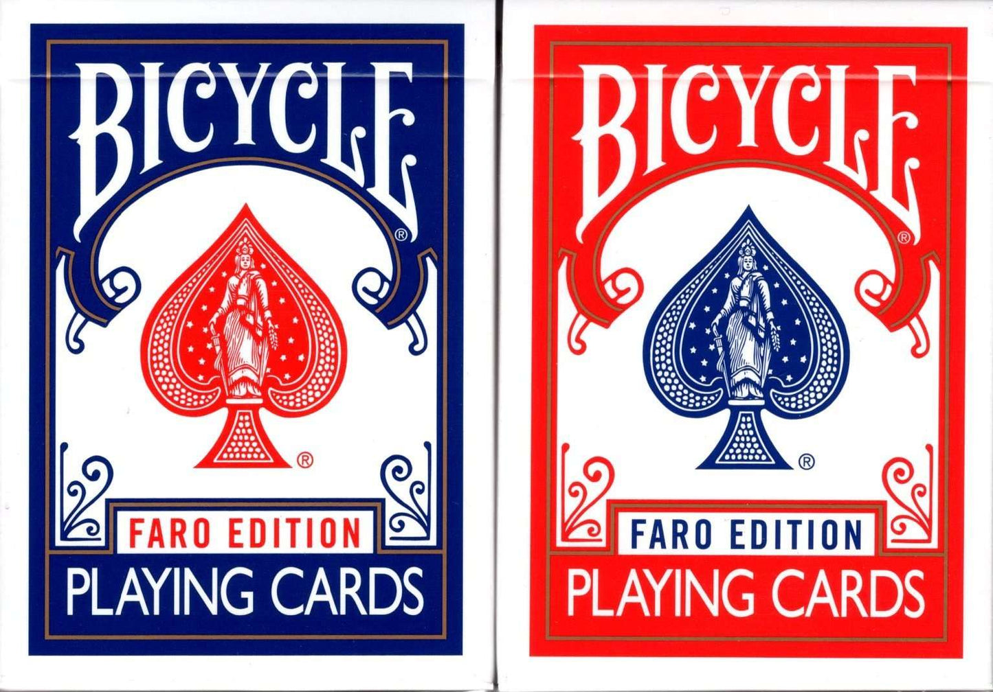 PlayingCardDecks.com-Faro Edition Bicycle Playing Cards: 2 Deck Set