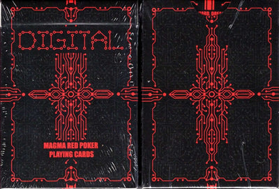 PlayingCardDecks.com-Digital Magma Red Playing Cards MPC