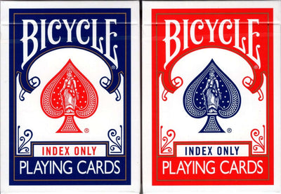 PlayingCardDecks.com-Index Only Bicycle Playing Cards: 2 Deck Set