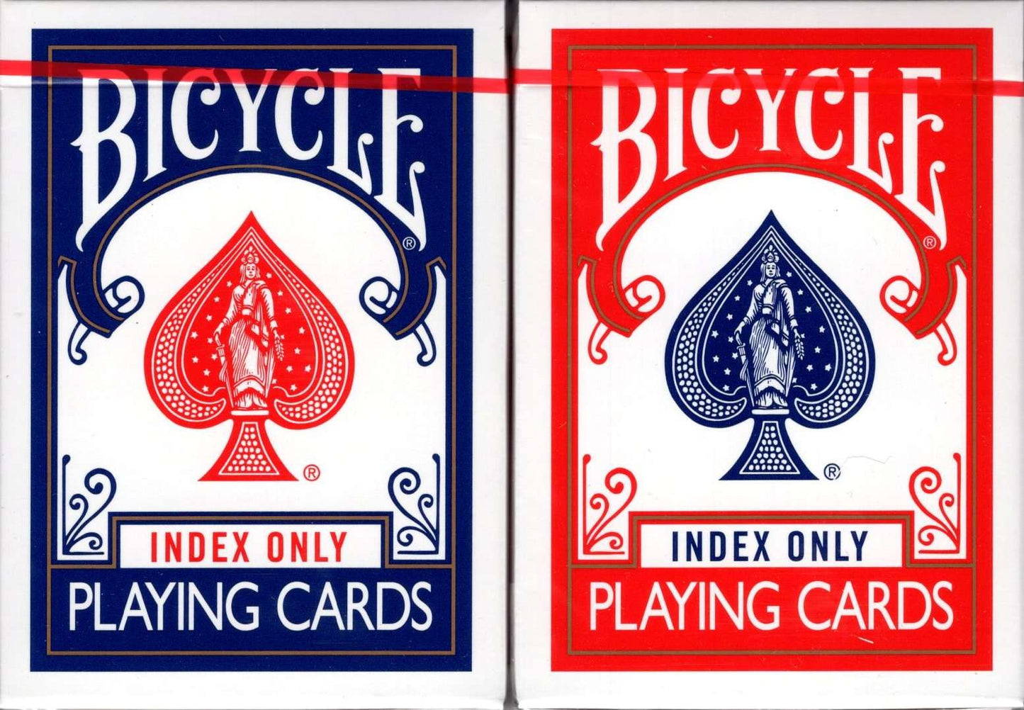 PlayingCardDecks.com-Index Only Stripper Bicycle Playing Cards: 2 Deck Set
