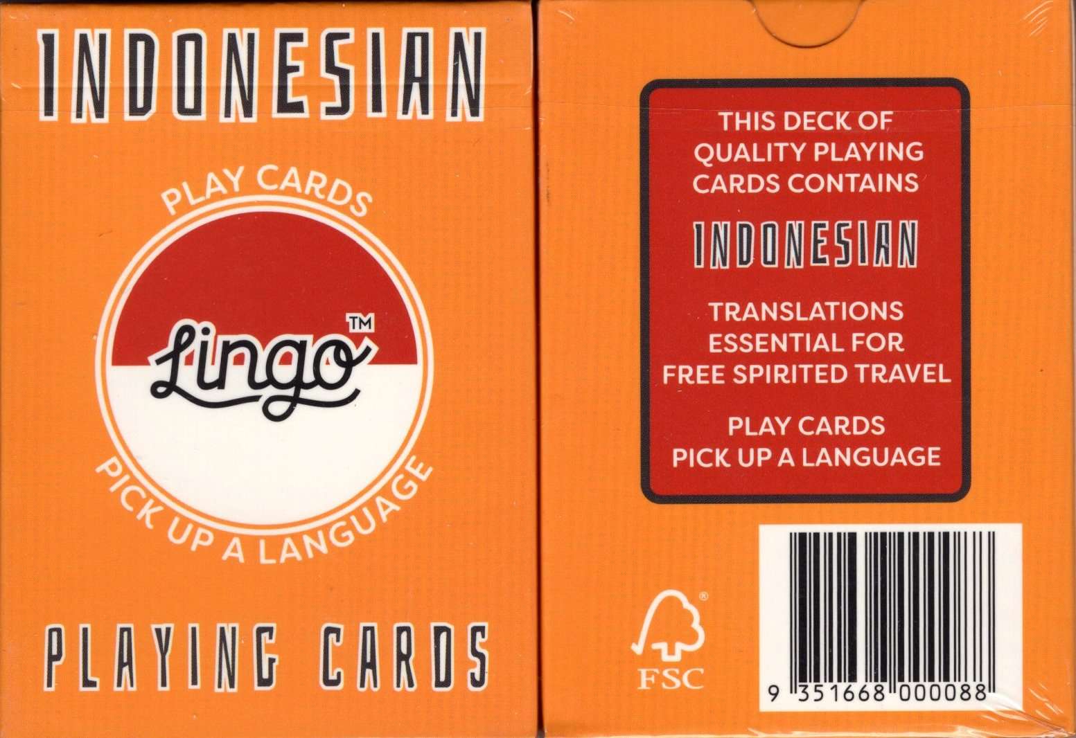 PlayingCardDecks.com-Indonesian Lingo Playing Cards