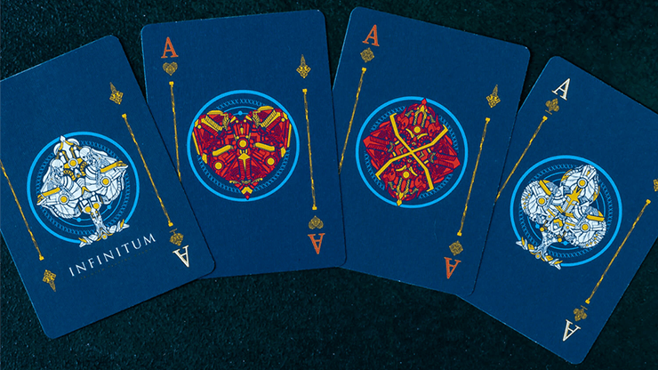 PlayingCardDecks.com-INFINITUM Royal Blue Playing Cards WJPC