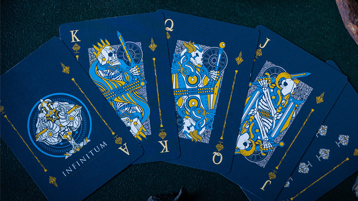 PlayingCardDecks.com-INFINITUM Royal Blue Playing Cards WJPC