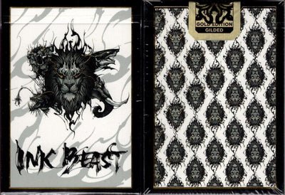 PlayingCardDecks.com-Ink Beast Gold Gilded Playing Cards LPCC