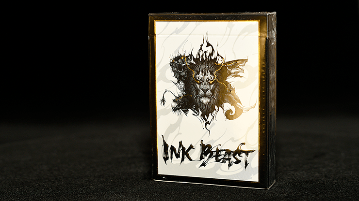 PlayingCardDecks.com-Ink Beast Gold Gilded Playing Cards LPCC