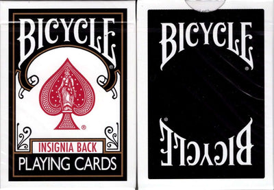 PlayingCardDecks.com-Insignia Back Black Bicycle Playing Cards