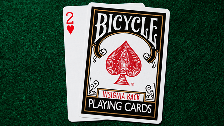 PlayingCardDecks.com-Insignia Back Black Bicycle Playing Cards