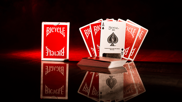 PlayingCardDecks.com-Insignia Back Red Bicycle Playing Cards