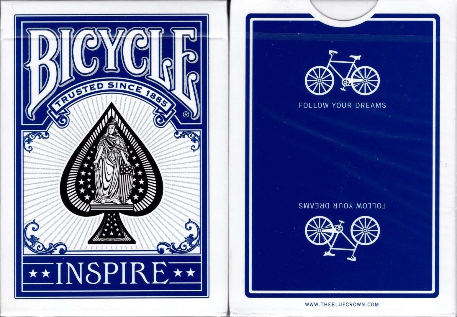 PlayingCardDecks.com-Inspire v2 Marked Bicycle Playing Cards: Blue