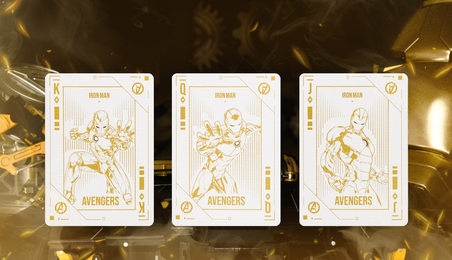 Iron Man Mark 21 Gold Playing Cards