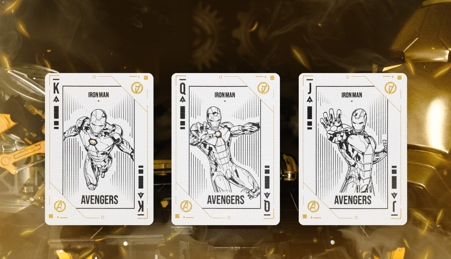 Iron Man Mark 21 Gold Playing Cards