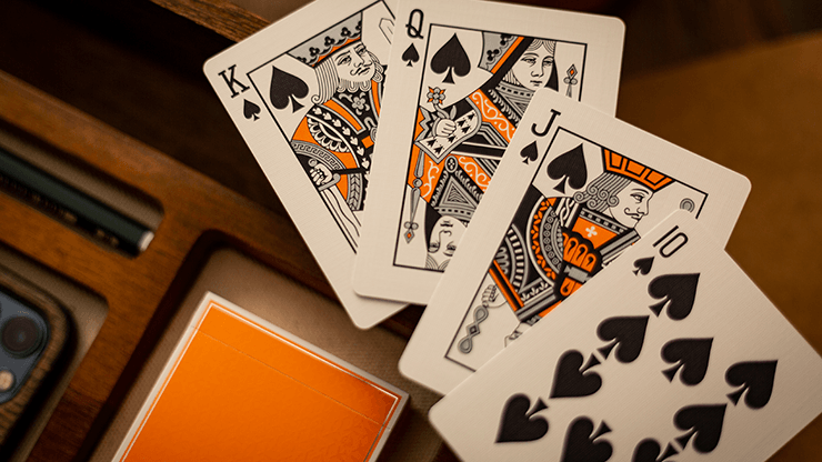 PlayingCardDecks.com-Jetsetter Hangar Orange Playing Cards EPCC