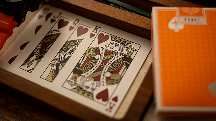 PlayingCardDecks.com-Jetsetter Limited Hangar Orange Playing Cards EPCC