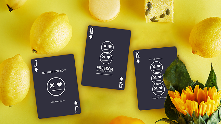 PlayingCardDecks.com-Keep Smiling Blue v2 Playing Cards MPC