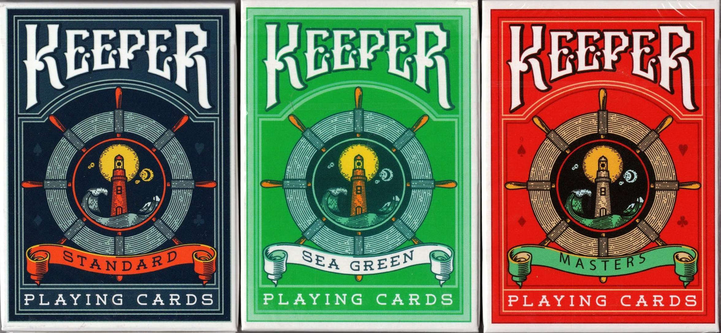 PlayingCardDecks.com-Keeper Playing Cards 3 Deck Set