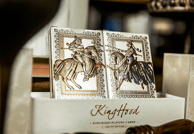 PlayingCardDecks.com-Kinghood Classic Gold Playing Card Collection 2 Deck Set