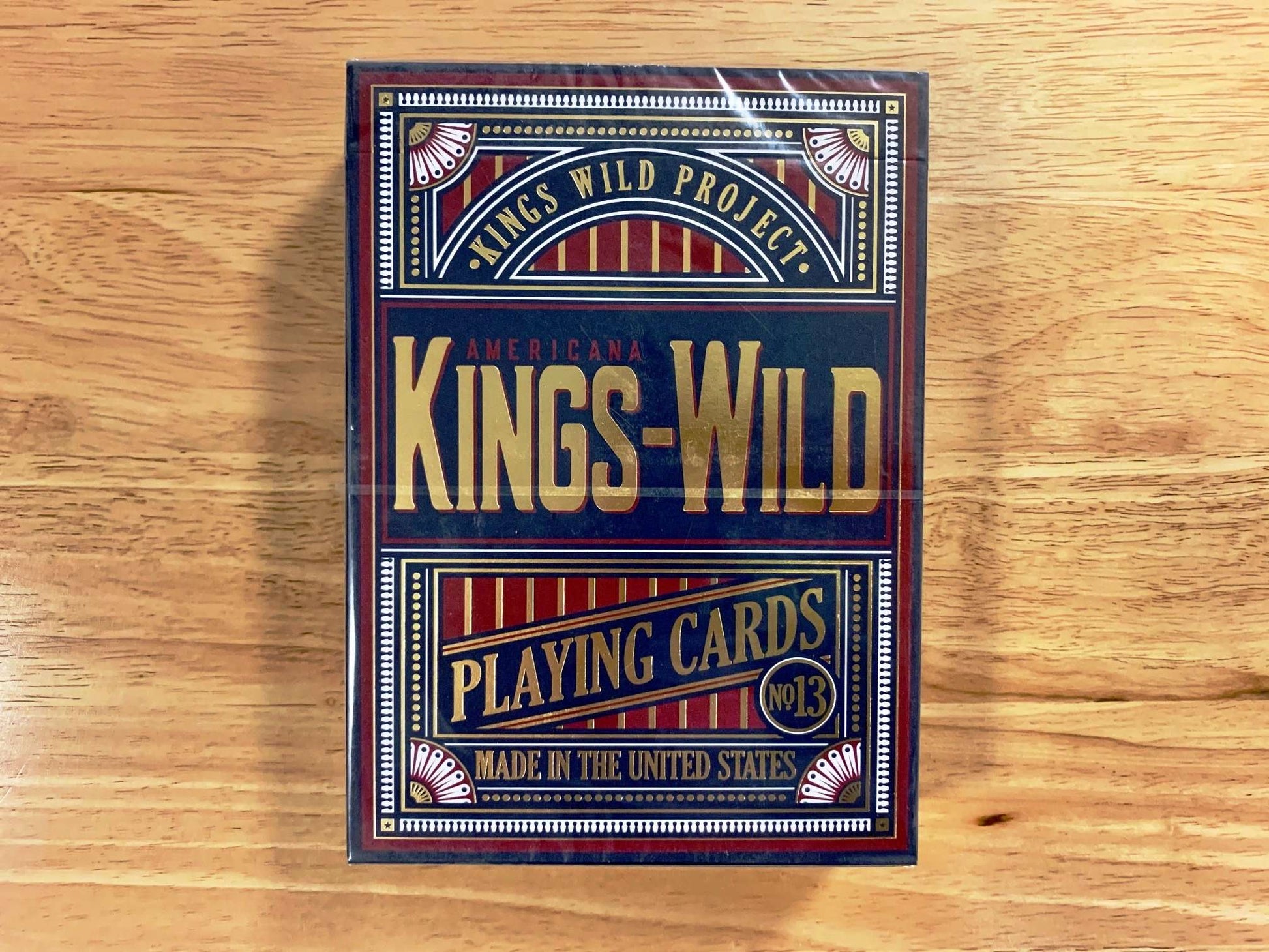 PlayingCardDecks.com-Kings Wild Americanas JUMBO Tuck Case Collectors Set