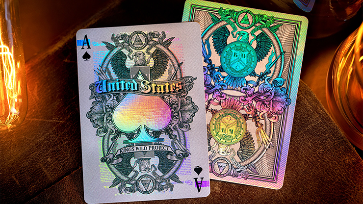 PlayingCardDecks.com-Legal Tender Holographic v2 Playing Cards EPCC