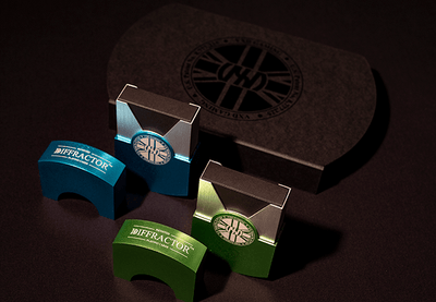 PlayingCardDecks.com-London Diffractor Metal Box Playing Cards 2 Deck Set