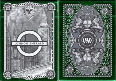 PlayingCardDecks.com-London Emerald Diffractor Playing Cards